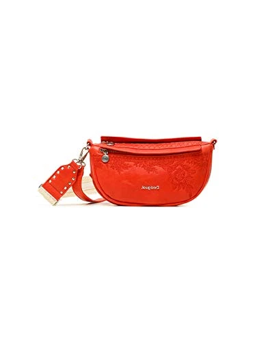 Women's PU Shoulder Bag, Orange, U