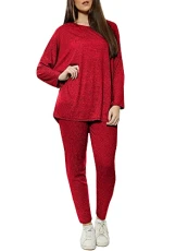 ® Women's Pyjama Set Full Sleeves Loungewear Set Ladies Pyjamas Set Oversized Round Neck Pjs Top & Trouser Womens Nightwear ® Women's Pyjama Set Full Sleeves Loungewear Set Ladies Pyjamas Set Oversized Round Neck Pjs Top & Trouser Womens Nightwear