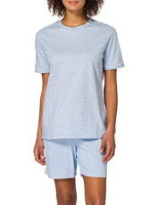 Women's Pyjama Short Pajama Set, Hellblau, 8 UK Women's Pyjama Short Pajama Set, Hellblau, 8 UK