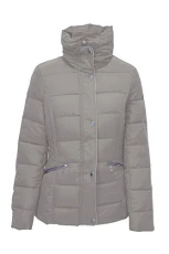 Womens Quilted Puffa Zip Funnel Neck Warm Jacket Womens Quilted Puffa Zip Funnel Neck Warm Jacket