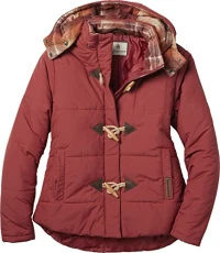 Women's Quilted Toggle Puffer Jacket, Barn, L Women's Quilted Toggle Puffer Jacket, Barn, L