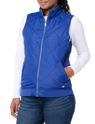 Women's Quilted Vest, Blue, L