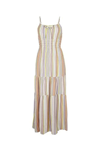 Women's Quorra Maxi Dress Casual, 32021 Multi Stripe, XL/XXL