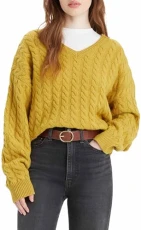 Women's Rae Sweater, Golden Olive, S Women's Rae Sweater, Golden Olive, S