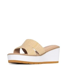 Women's Raizy Jute Wedge Sandal, Ecru, 3 UK