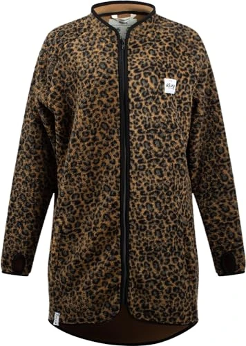 Women's Redwood Sherpa Coat Fleece Jacket, Leopard, XXL