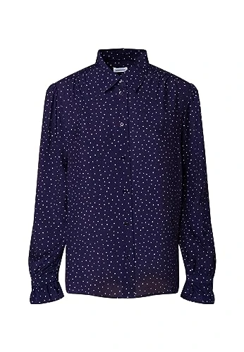 Women's Regular fit Long-Sleeved Blouse, Blue, 16