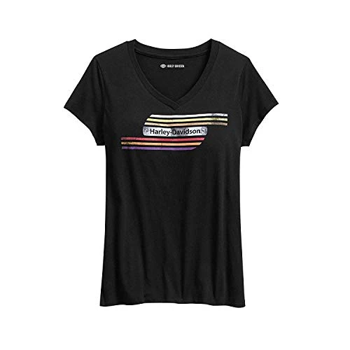 Women's Retro Tank Stripe Tee, Black