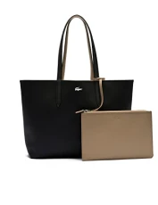 Women's Reversible Tote Bag Anna Black Warm Sand