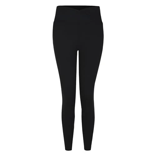 Women's Revived Leggings with Q-Wic Technology, Quick Dry Squat Proof Fabric, Perfect Fitness Tights for Ladies Black