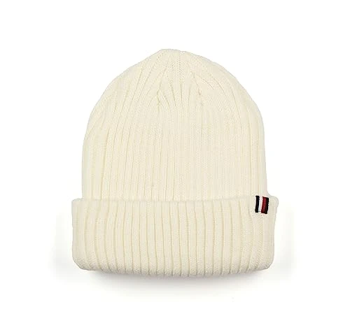 Women's Rib Cuff Hat, Ecru, One Size