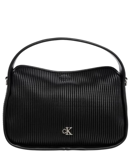 Women's Rib Mini FLAP20 PU K60K612734 Shoulder Bag, Black (Black), OS