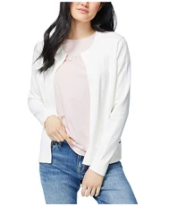 Women's Ribbed Open Layering Cardigan Sweater, Marshmallow, Medium Women's Ribbed Open Layering Cardigan Sweater, Marshmallow, Medium