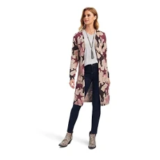 Women's Ride Into The Sunset Cardigan Sweater, Brown Heather Oatmeal, XS Women's Ride Into The Sunset Cardigan Sweater, Brown Heather Oatmeal, XS