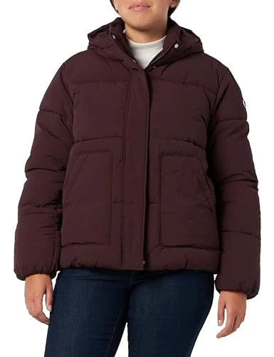 Women's Rochester 1919 Outdoor W-Nylon Hooded Jacket, dark brown, S