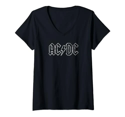 Womens  Rock Music Band Jagged Logo V-Neck T-Shirt