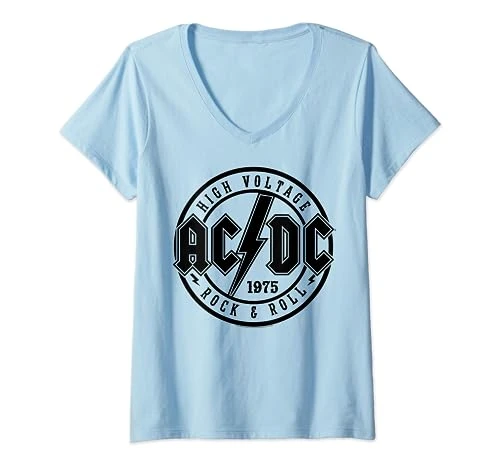 Womens  - Rock & Roll V-Neck T-Shirt