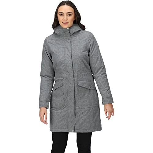 Women's Romine Jackets Waterproof Insulated, StormGreyMrl, 16 UK