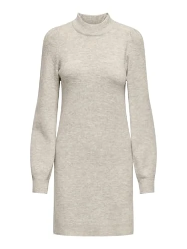 Women's rue L/S High Neck Dress KNT Noos, Chateau Gray, L