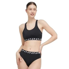 Women's Salinas Racer Back Bikini Set, Black, XS Women's Salinas Racer Back Bikini Set, Black, XS