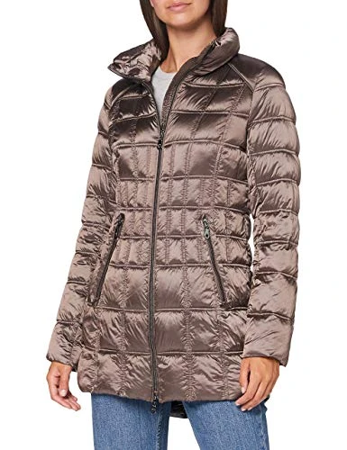 Women's Sally Quilted Jacket, Deep Taupe, L
