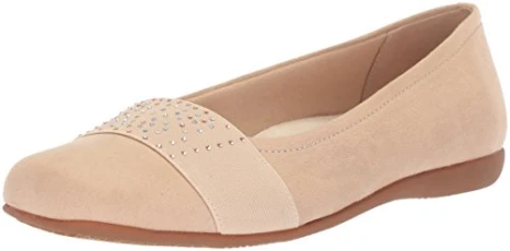 Women's Samantha Ballet Flat, Nude, 4 UK