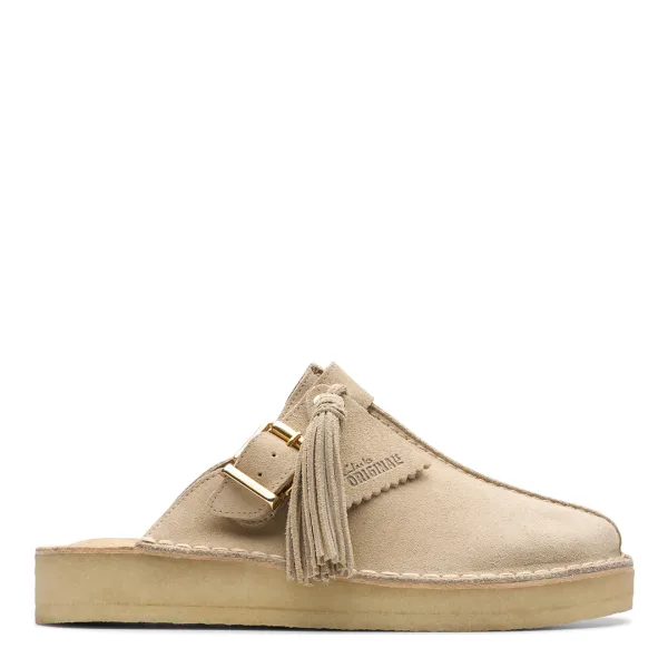 Womens Sand Suede Trek Originals Mule - Beige