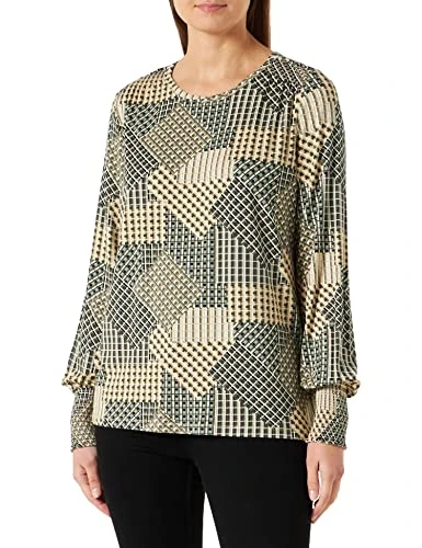 Women's Sc-marica AOP 224 Blouse, Moss Green Combination, Large