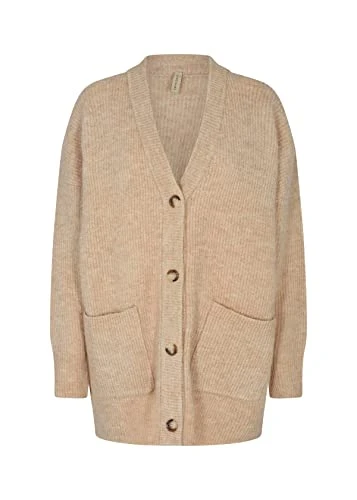 Women's SC-Nessie 39 Long Knit Cardigan Sweater, Sand Melange, XS