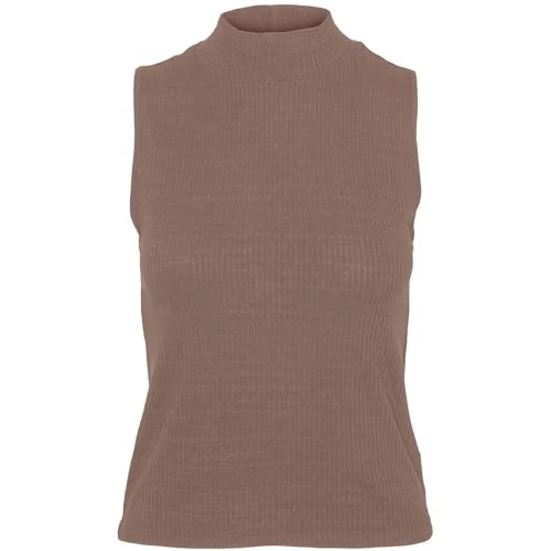 Womens Scarlet Rib Top Sweater Brown Lentil L