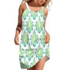 Women's Scoop Neck Skater Mini Dress Summer Cap Sleeve A Line Swing Short Dress Holiday Dresses for Women UK Sun Dress Size 18 Check Skirt and Blazer (Green, M) Women's Scoop Neck Skater Mini Dress Summer Cap Sleeve A Line Swing Short Dress Holiday Dresses for Women UK Sun Dress Size 18 Check Skirt and Blazer (Green, M)