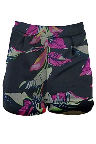 Womens Scuba One Button Coat Blazer Pleated Side Pocket Shorts One Piece