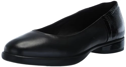 Women's Sculpted Luxe Ballerina Ballet Flat, Black, 6/6.5 UK