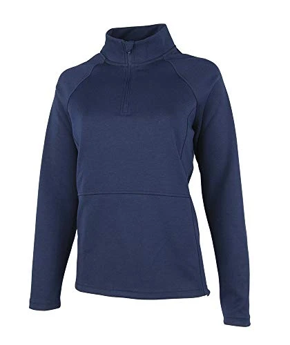 Women's Seaport Quarter Zip Pullover Sweater, Navy, XXX-Large