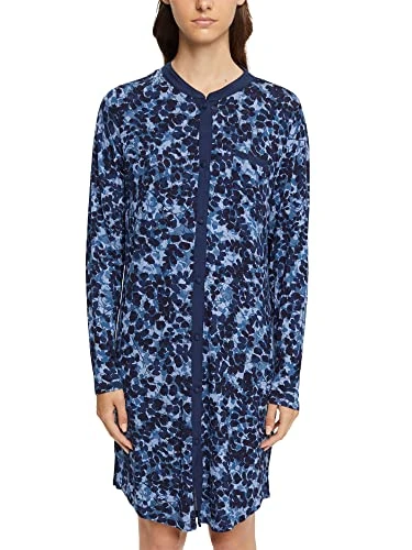 Women's Seasonal Print Mo Nw Nightshirt Nightgown, Ink 2, UK 14