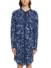 Women's Seasonal Print Mo Nw Nightshirt Nightgown, Ink 2, UK 14