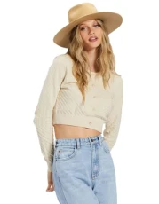 Women's She Dances 2 Cardigan, White Cap, Small Women's She Dances 2 Cardigan, White Cap, Small