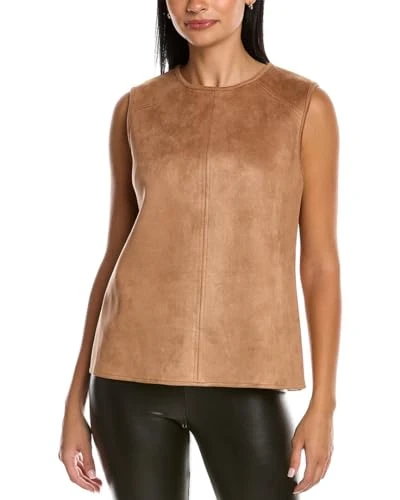 Women's Shell with Topstitch Sweater, Vicuna, XS