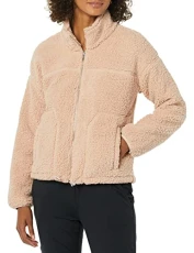 Women's Sherpa Jacket, Blush, L