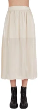 Women's Shiny Midi Skirt, Dusty Ground, XXL Women's Shiny Midi Skirt, Dusty Ground, XXL