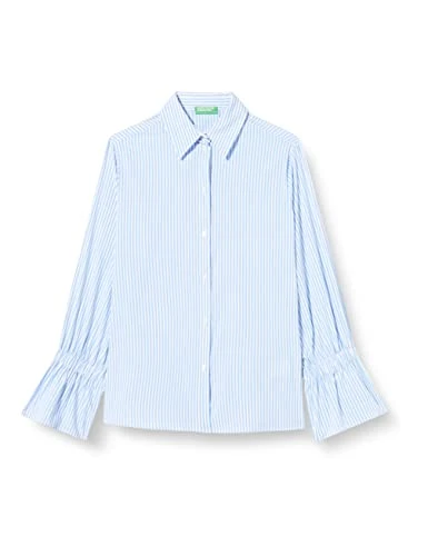 Women's Shirt 5erhdq030, Light Blue Striped Pattern 901, S