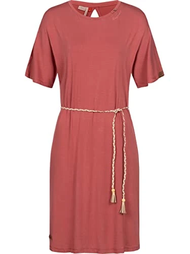 Women's Shirt Dress Summer Dress Beach Dress Jersey Dress Casual Dress Kass XS - XXL, Rose22, XX-Lar