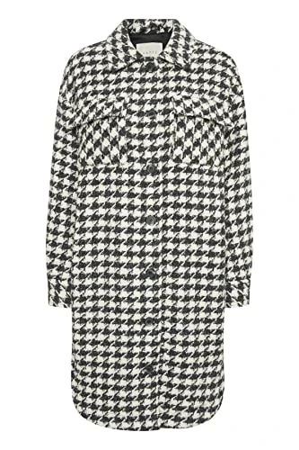 Women's Shirt Jacket Long Sleeves Above Knee Length KAlinama Jacket,