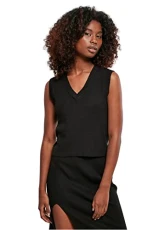 Women's Short Knittd Slip On Jumper Sweater, Black, L
