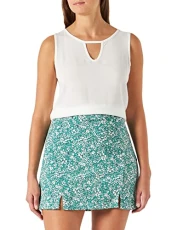 Women's Short Skirt, Green, XS