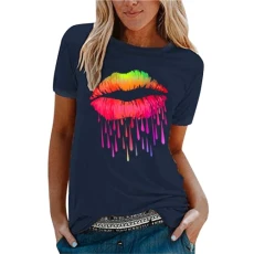 Women's Short Sleeve Printed T-Shirt Soft and Comfortable Cotton T-Shirt for Men and Women Versatile Loose T-Shirt with Crew Neck and Short Sleeves T-Shirt Women's Print, navy, XL Women's Short Sleeve Printed T-Shirt Soft and Comfortable Cotton T-Shirt for Men and Women Versatile Loose T-Shirt with Crew Neck and Short Sleeves T-Shirt Women's Print, navy, XL