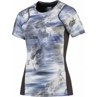 Women's Short Sleeve T-Shirt Puma Graphic Tee Blue