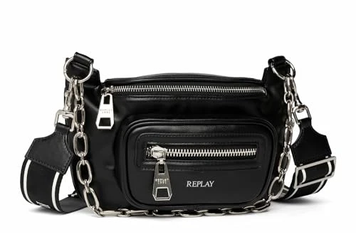 women's shoulder bag with shoulder strap, black (Black 098), one size