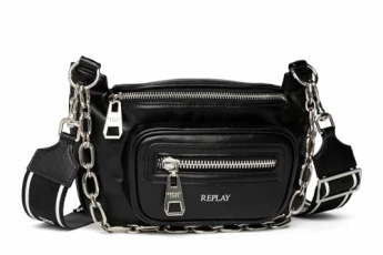 women's shoulder bag with shoulder strap, black (Black 098), one size