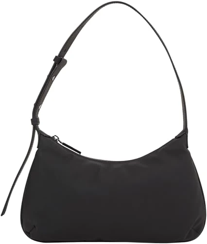Women's Shoulder Bag with Zip, Black (Ck Black), One Size